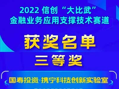 东方通荣获2022信创“大比武”金融赛道三等奖