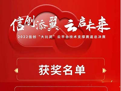 东方通荣获信创“大比武”云平台技术支撑赛道优秀奖