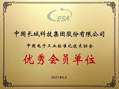 中国长城当选中国电子工业标准化技术协会“优秀会员单位”